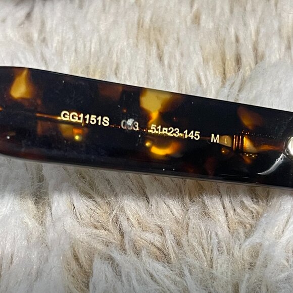 Gucci Soft Cat-Eye / Butterfly Sunglasses in Shiny Dark Havana main image 9